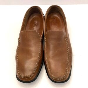 GEOX‎ Respira Driving Moc Loafers Tan Brown Leather Shoes Men's 12 EU 45